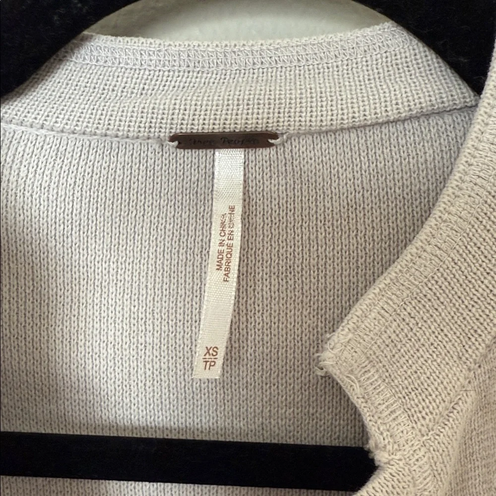 Free People Women’s XS Jacket Button Up Floral Tan/Cream Boho Flaw - Picture 4 of 10